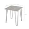 Hastings Home End Table with Hairpin Legs, Modern Industrial Style Decor, Woodgrain and Steel Accent Furniture 625505INT - alternate 3